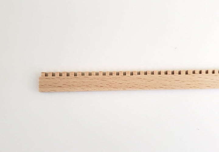 Dollhouse Miniatures Flat Dentil Crown Molding Cornice Trim 7/16" tall x 18" 1:12 - Miniature Crush