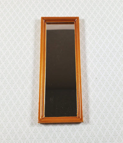 Dollhouse Mirror Full Length Dressing Wood Frame Modern 1:12 Scale Miniature Accessory - Miniature Crush