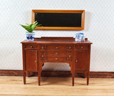 Dollhouse Mirror Full Length Dressing Wood Frame Modern 1:12 Scale Miniature Accessory - Miniature Crush