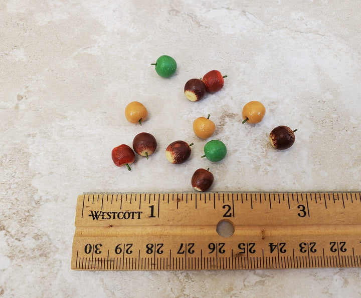 Dollhouse Mixed Apples Set of 12 1:12 Scale Miniature Kitchen Food - Miniature Crush