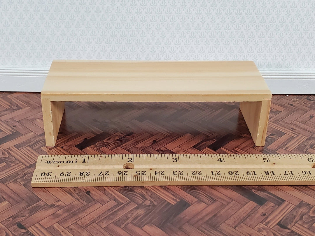 Dollhouse Modern Coffee Table Light Oak Finish 1:12 Scale Miniature Furniture - Miniature Crush