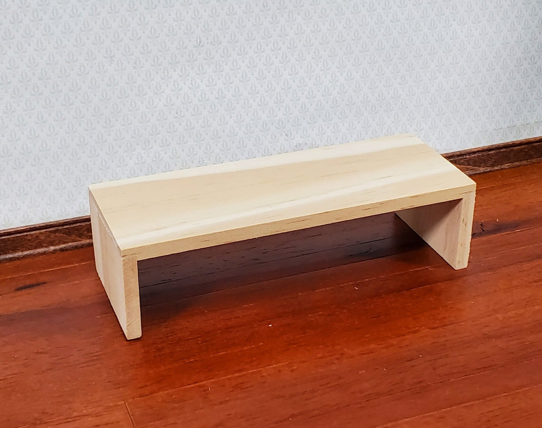 Dollhouse Modern Coffee Table Unpainted Wood 1:12 Scale Miniature Furniture DIY - Miniature Crush