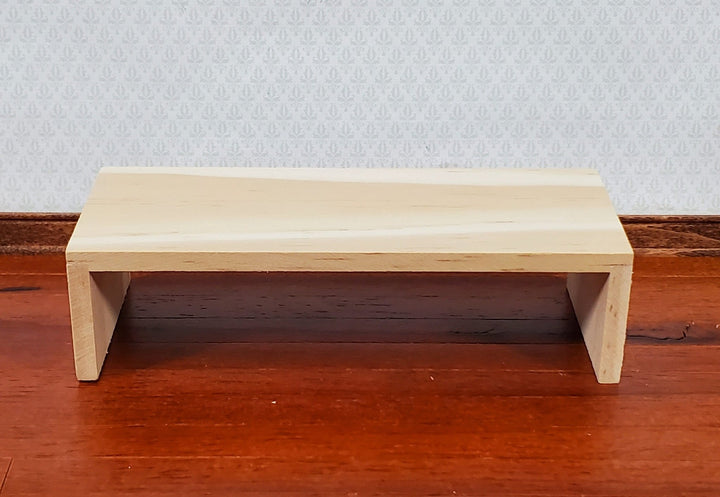 Dollhouse Modern Coffee Table Unpainted Wood 1:12 Scale Miniature Furniture DIY - Miniature Crush