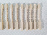 Dollhouse Narrow Newel Posts Spindles Set of 12 1:12 Scale Miniatures 2 3/8" Tall - Miniature Crush