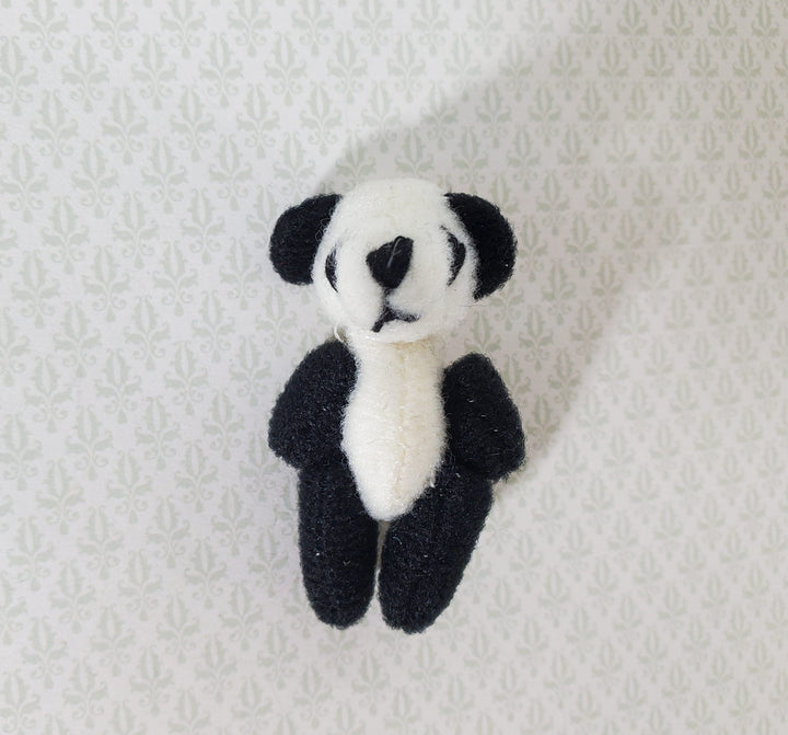 Dollhouse Panda Teddy Bear Stuffed Animal Toy 1:12 Scale Miniature Nursery - Miniature Crush