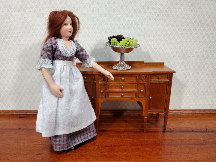 Dollhouse Pedestal Bowl Large for Fruit or Bread works in both 1:12 and 1/6 Scale - Miniature Crush