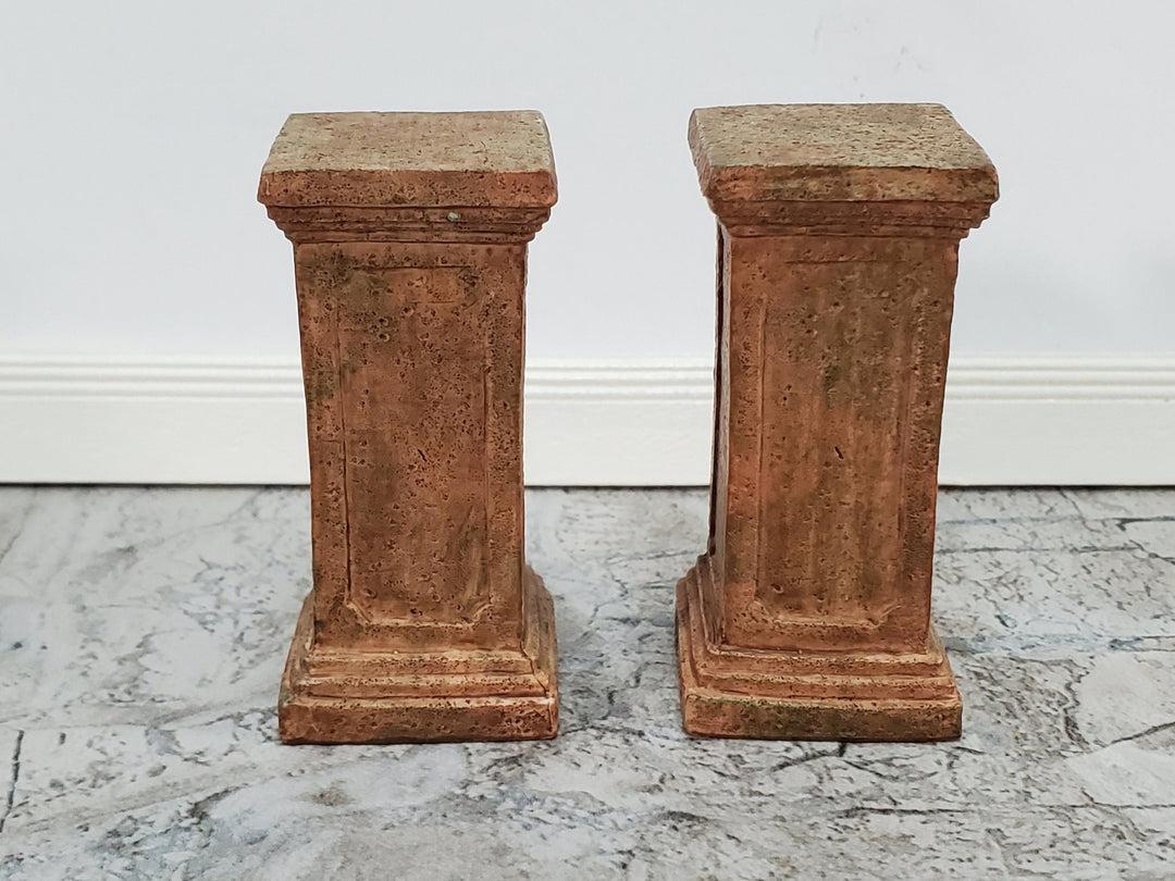 Dollhouse Pedestal for Plants Ferns Decoration Aged Terra Cotta 1:12 Scale or Fairy Garden - Miniature Crush