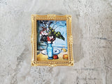 Dollhouse Picture Frame Gold for Paintings Medium Size 1:12 Scale Miniature - Miniature Crush