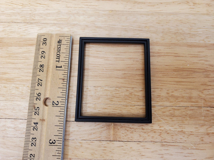 Dollhouse Picture Frame Metal Black for Paintings 1:12 Scale Miniatures - Miniature Crush