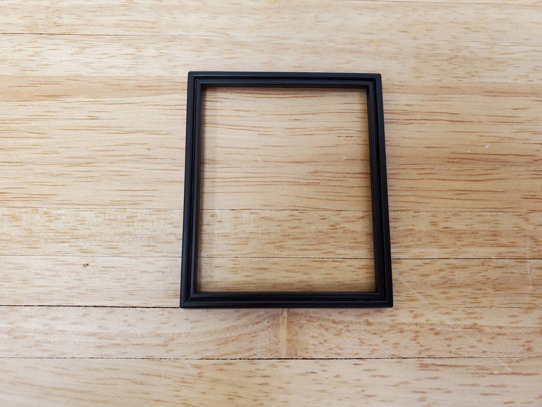 Dollhouse Picture Frame Metal Black for Paintings 1:12 Scale Miniatures - Miniature Crush