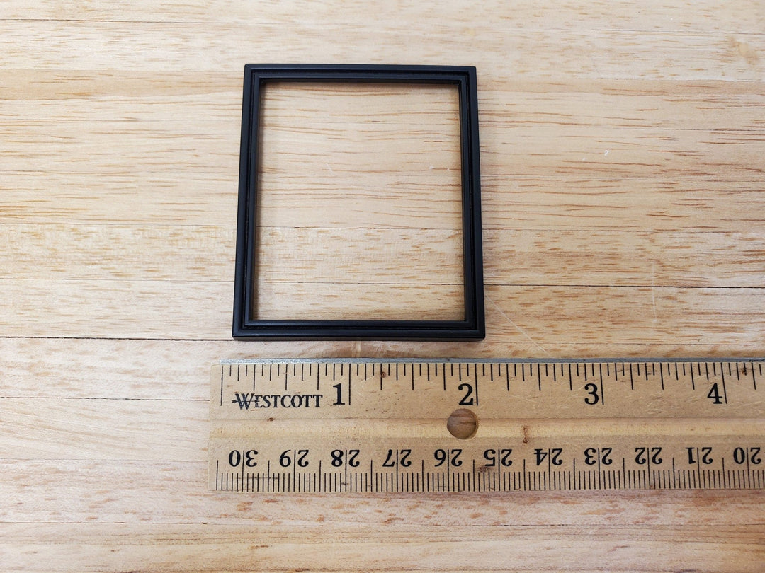 Dollhouse Picture Frame Metal Black for Paintings 1:12 Scale Miniatures - Miniature Crush