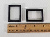 Dollhouse Picture Frame Set of 2 Small Black for Paintings 1:12 Scale Miniatures - Miniature Crush