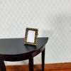 Dollhouse Picture Frame Small Bronze Rectangle with Stand 1:12 Scale Miniature Decor