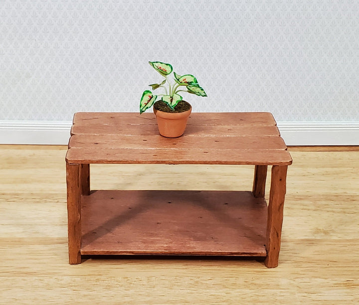 Dollhouse Plant Caladium Terra Cotta Planter Pot 1:12 Scale Miniature Houseplant - Miniature Crush