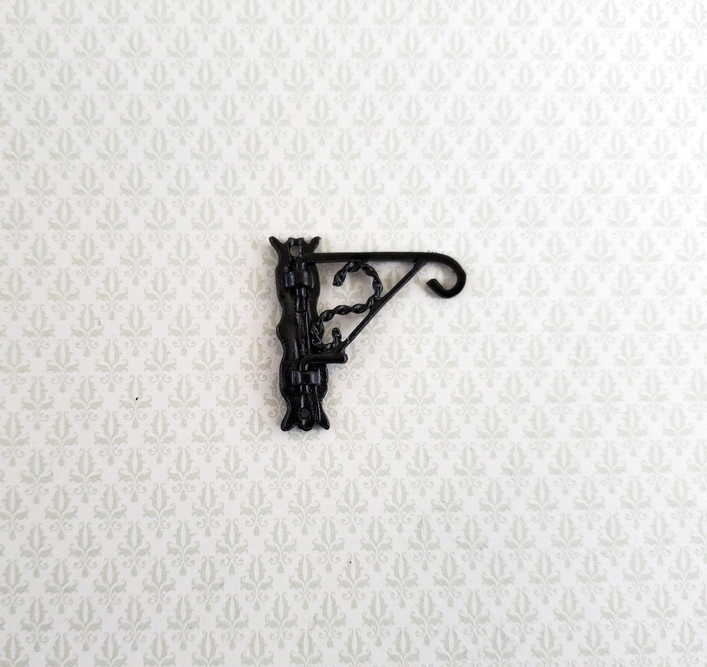 Dollhouse Plant Hanger Hook Black Swivel Metal 1:12 Scale Miniatures - Miniature Crush