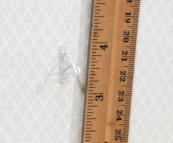 Dollhouse Plant Hanger Wall Hook White Metal 1:12 Scale Miniature Island Crafts - Miniature Crush