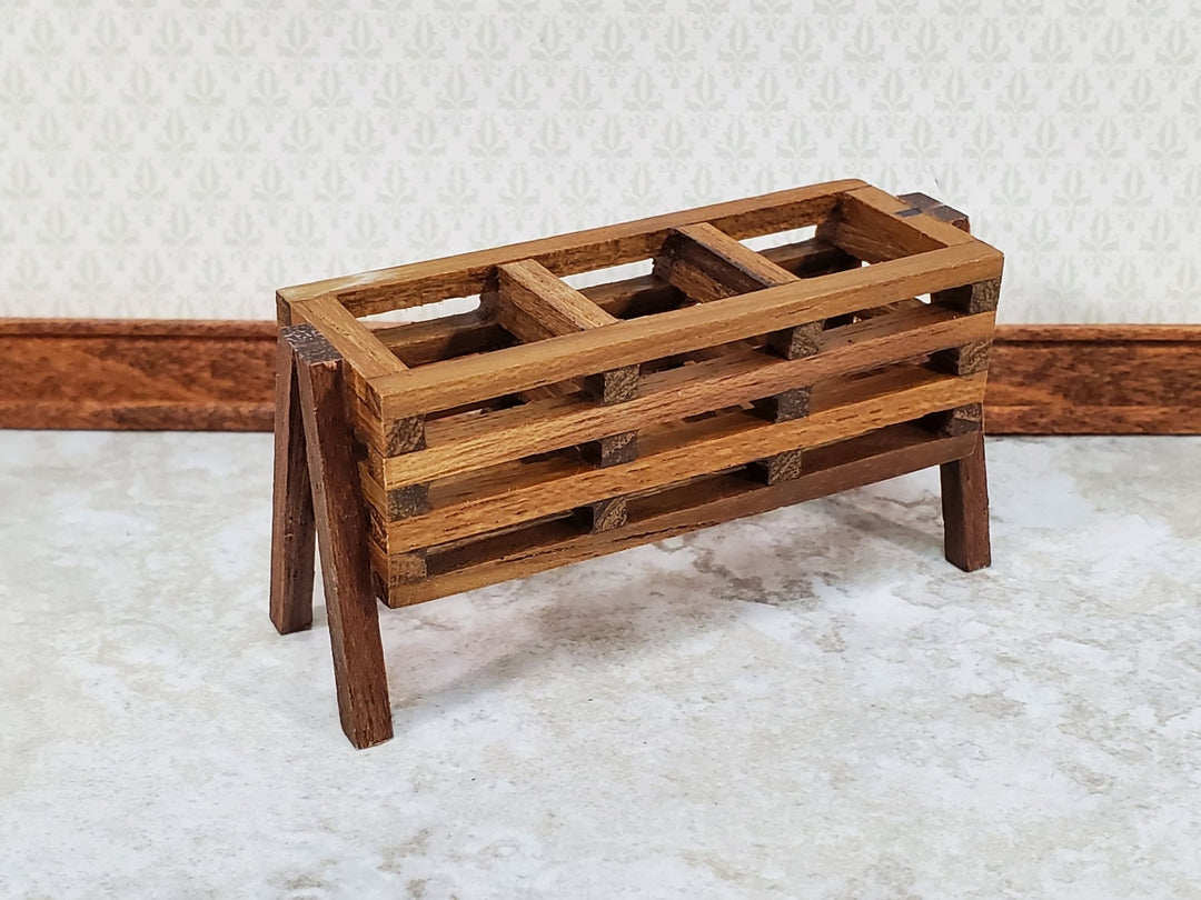 Dollhouse Planter Box SMALL for Flowers or Vegetables 1:12 Scale Wood Miniature - Miniature Crush