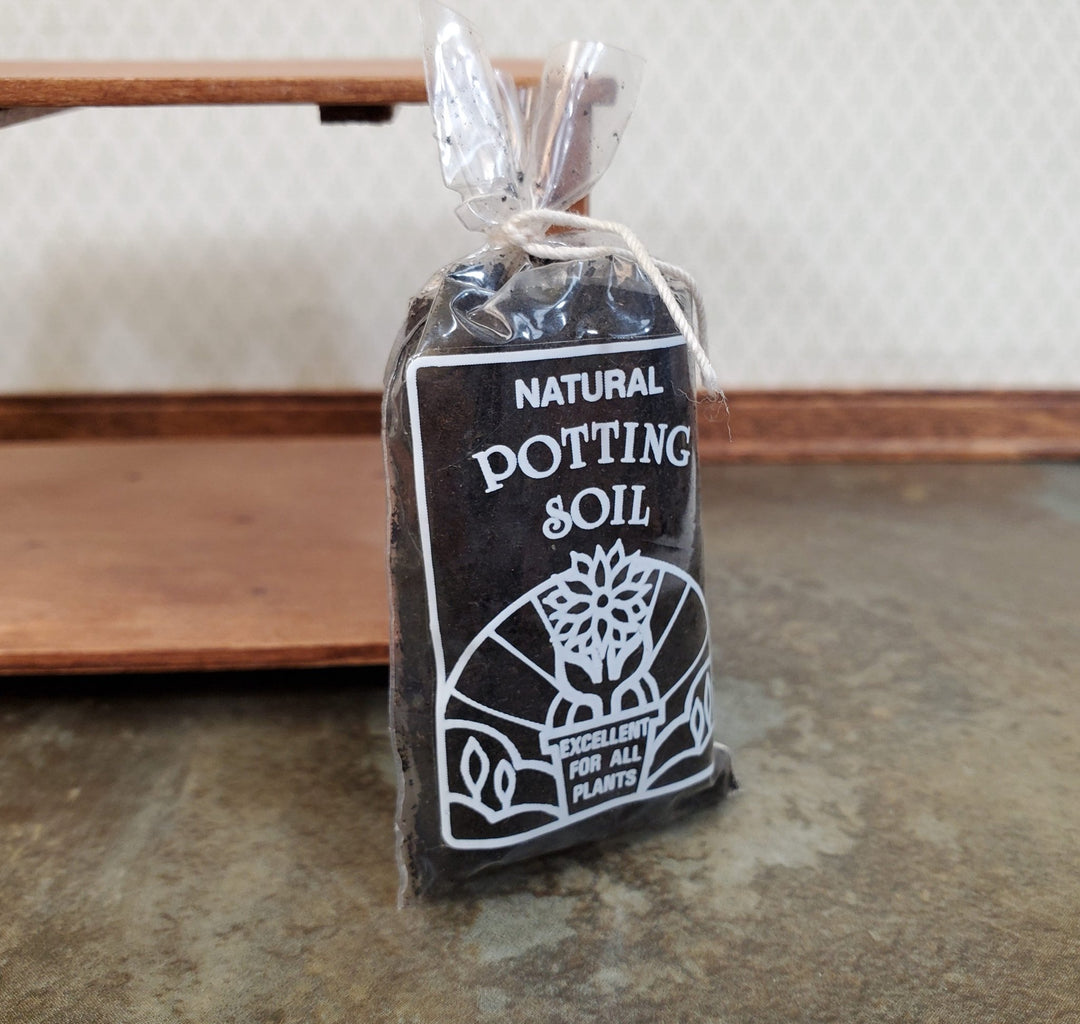 Dollhouse Potting Soil Bag Dirt for Miniature Garden 1:12 Scale Gardening - Miniature Crush