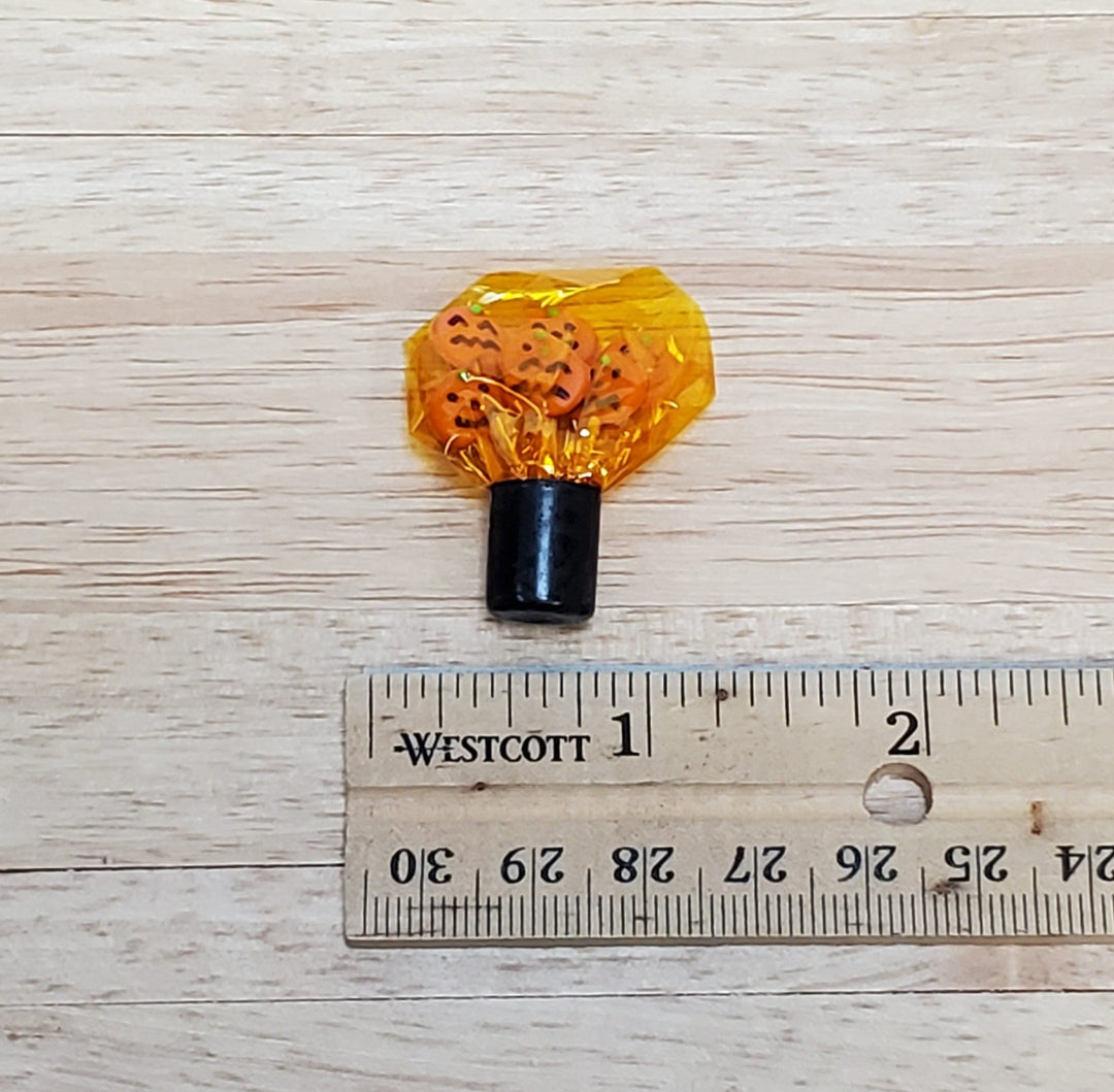 Dollhouse Pumpkin Lollipops on Sticks Halloween Dessert 1:12 Scale Miniature Food Sucker - Miniature Crush