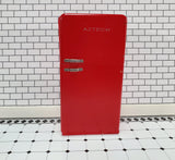 Dollhouse Refrigerator Fridge Retro 2 Door Red 1950s Style 1:12 Scale Wood Furniture - Miniature Crush