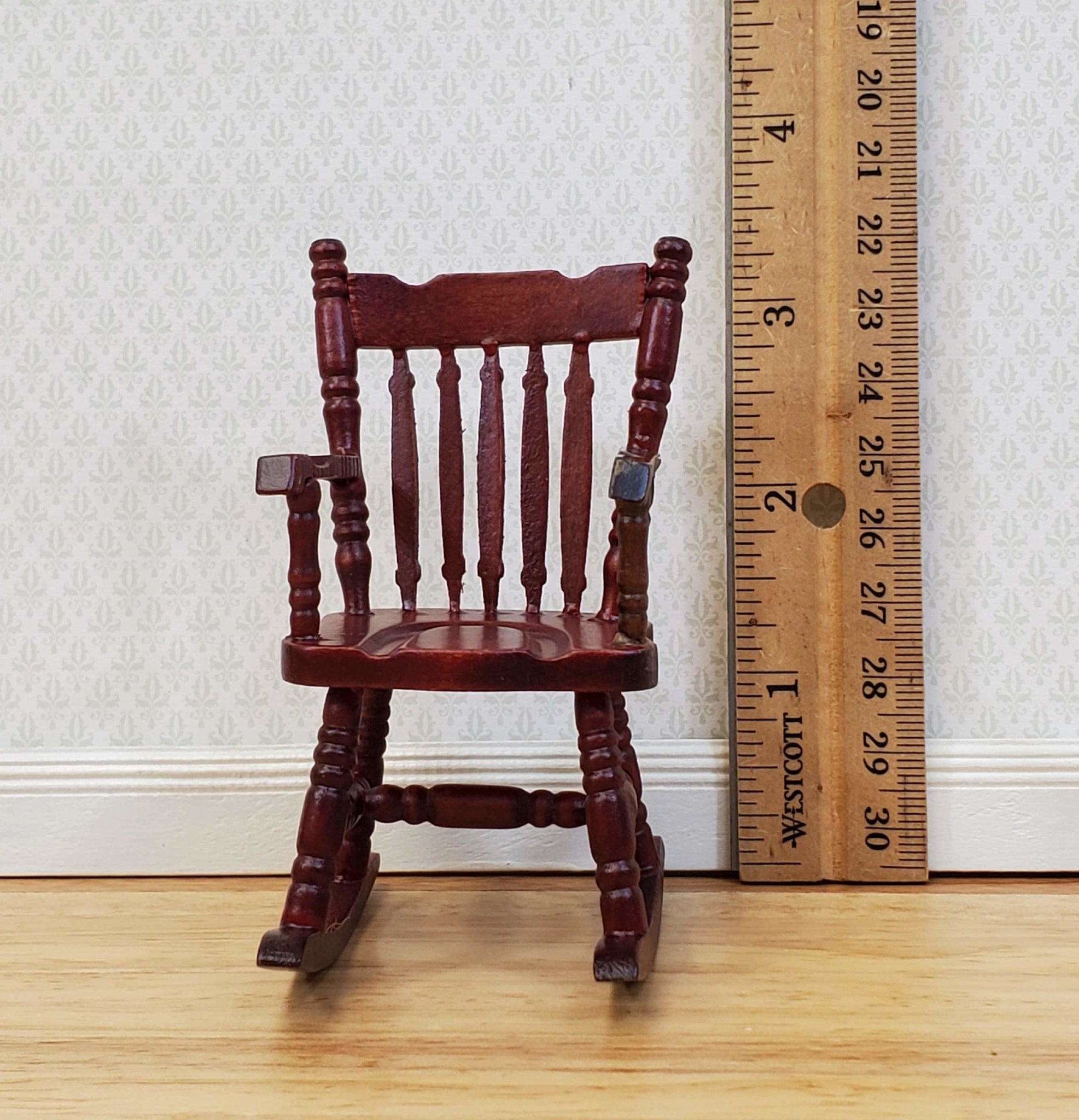 Miniature dollhouse rocking discount chair