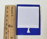 Dollhouse Roller Shade Curtain (Stationary) White 1:12 Scale Miniature Handmade - Miniature Crush