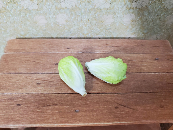 Dollhouse Romain Lettuce 2 Heads 1:12 Scale Miniature Kitchen Food Vegetables - Miniature Crush