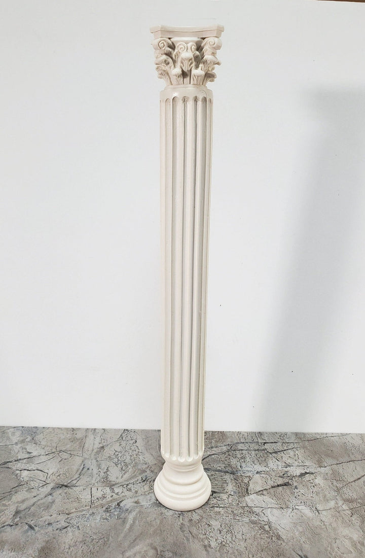 Dollhouse Roman Corinthian Capital & Base for Column or Pillar Large Cast Resin - Miniature Crush