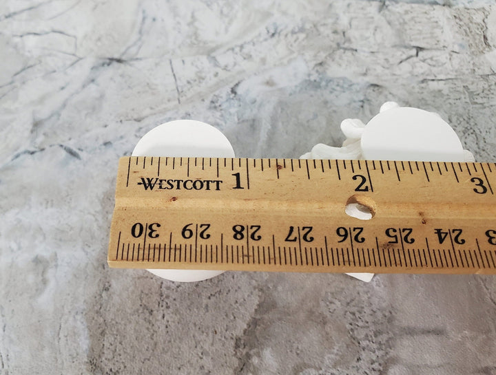 Dollhouse Roman Corinthian Capital & Base for Column or Pillar Large Cast Resin - Miniature Crush