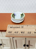Dollhouse Serving Bowl with Plate Ceramic 1:12 Scale by Falcon Miniatures - Miniature Crush