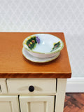 Dollhouse Serving Bowl with Plate Ceramic 1:12 Scale by Falcon Miniatures - Miniature Crush