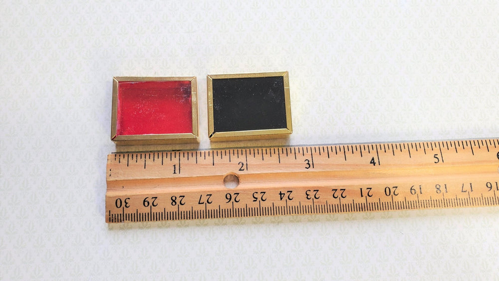 Dollhouse Shadow Box Set of 2 Empty Tiny 1 1/4" x1" Miniature Display Box - Miniature Crush