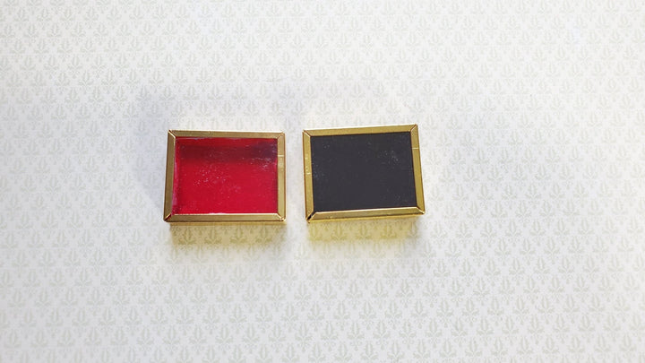 Dollhouse Shadow Box Set of 2 Empty Tiny 1 1/4" x1" Miniature Display Box - Miniature Crush