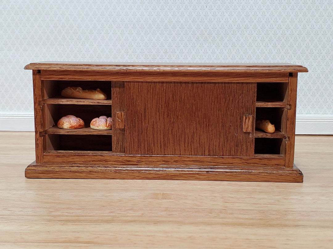 Dollhouse Shop Counter for Store Oak Wood with Walnut Finish 1:12 Scale Miniature Furniture - Miniature Crush