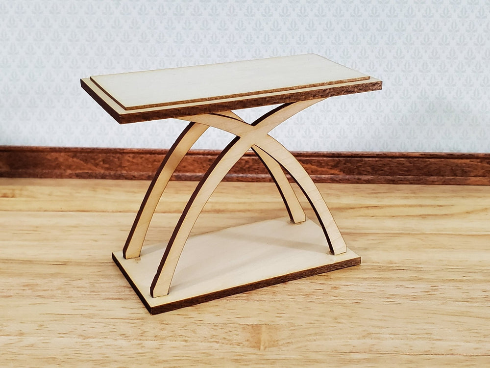 Dollhouse Side or Sofa Table KIT Modern Style 1:12 Scale Miniature Furniture - Miniature Crush