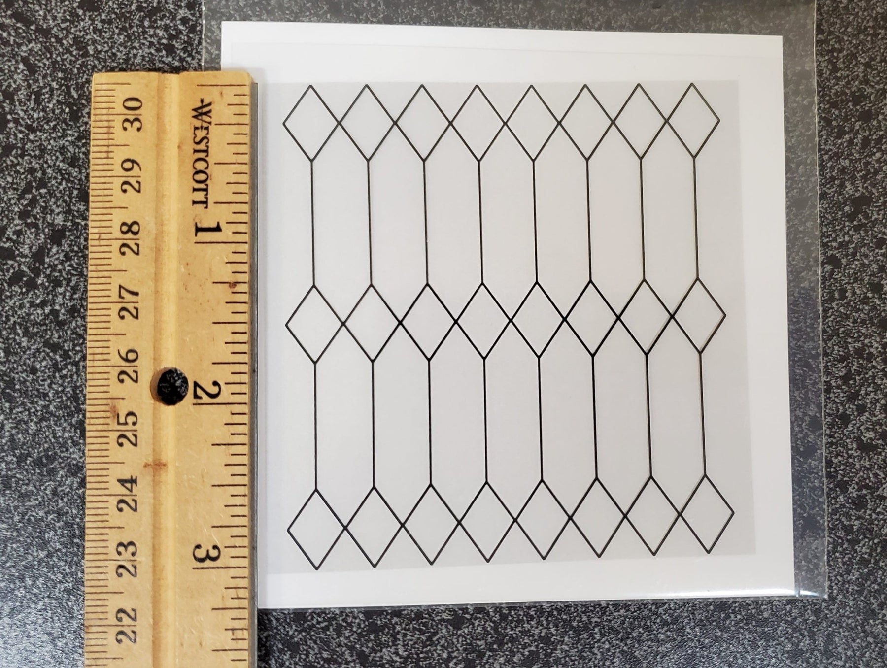 Dollhouse Simulated Diamond Window Panes Insert Tudor Gothic 1:12 Scale ...