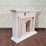 Dollhouse Small Fireplace Miniature Furniture DIY Unpainted Wood - Miniature Crush