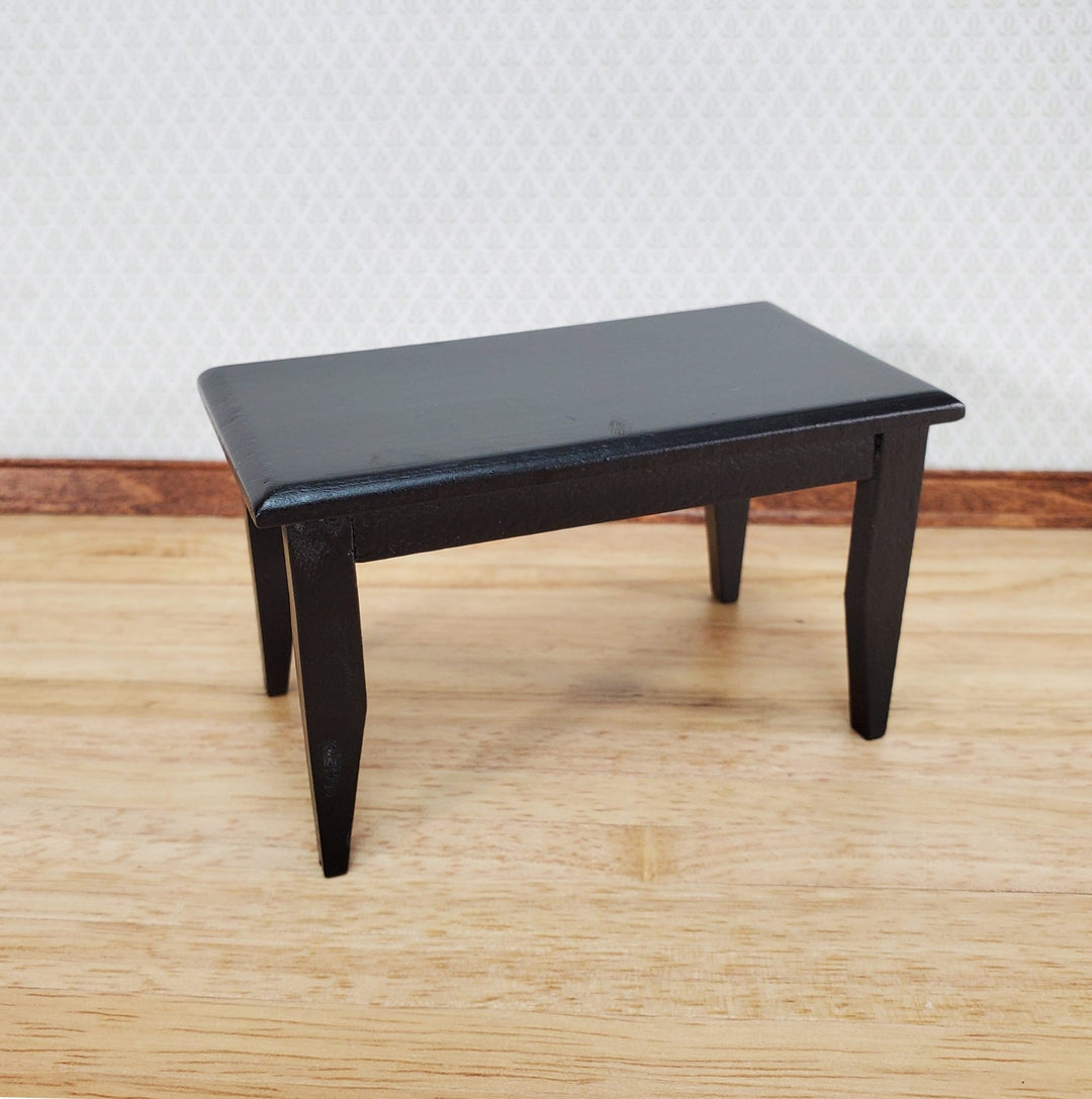 Dollhouse Small Kitchen or Dining Room Table Black 1:12 Scale Miniature Furniture - Miniature Crush