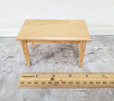 Dollhouse Small Kitchen or Dining Room Table Light Oak 1:12 Scale Miniature Furniture - Miniature Crush