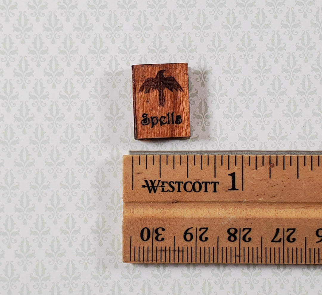 Dollhouse Small Spell Book Handmade 1:12 Scale Miniature Made of Wood - Miniature Crush