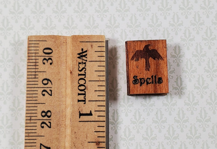 Dollhouse Small Spell Book Handmade 1:12 Scale Miniature Made of Wood - Miniature Crush