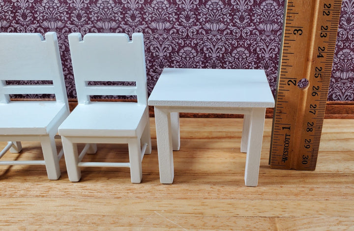 Dollhouse Small Table & Chairs Set Child Size 1:12 Scale Miniature Furniture - Miniature Crush