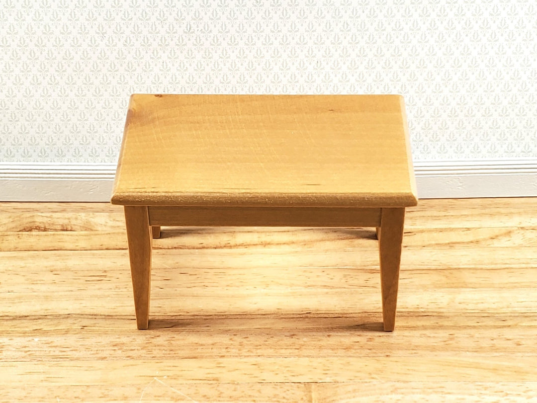 Dollhouse Small Table Kitchen Dining Room Light Oak 1:12 Scale Miniature - Miniature Crush