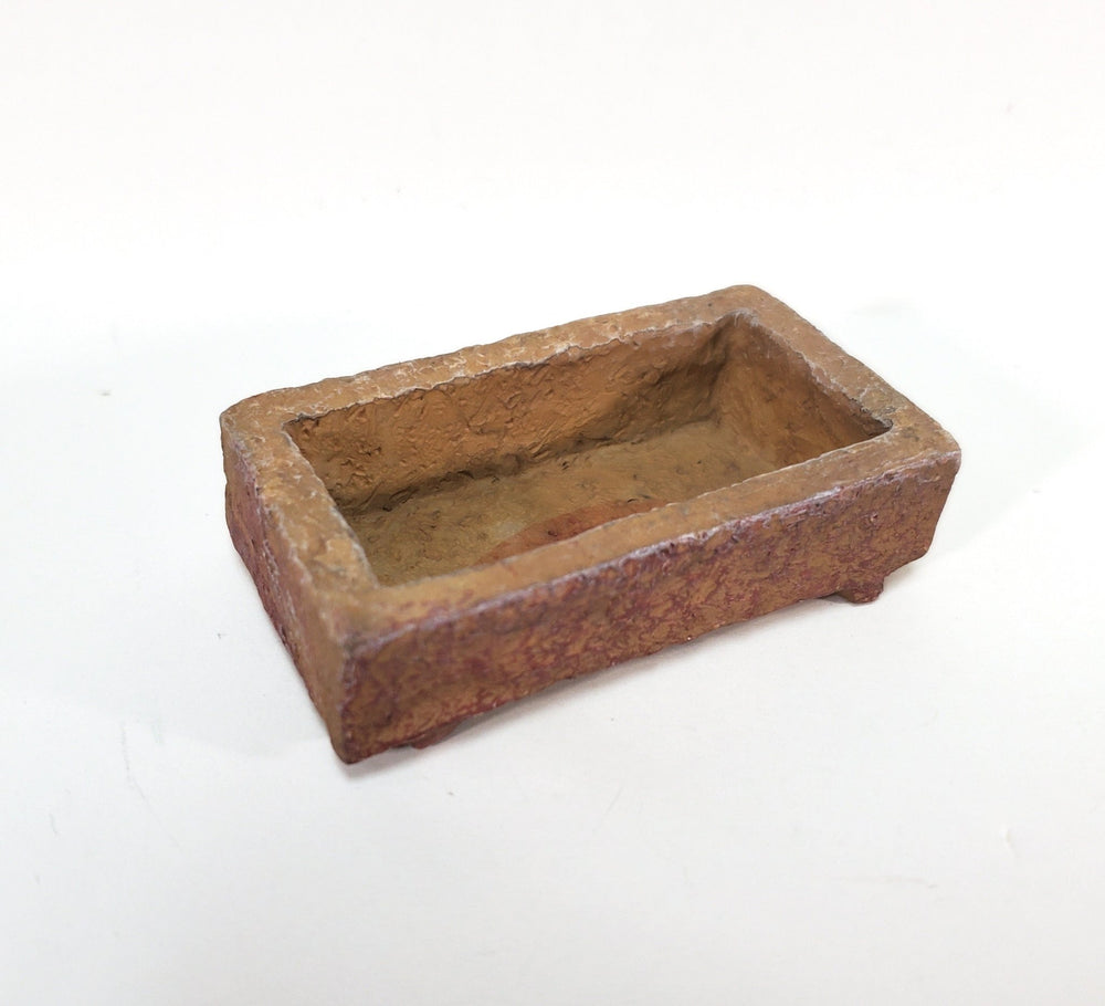 Dollhouse "Stone" Garden Trough Vintage Style 1:12 Scale Miniature Cast Resin - Miniature Crush