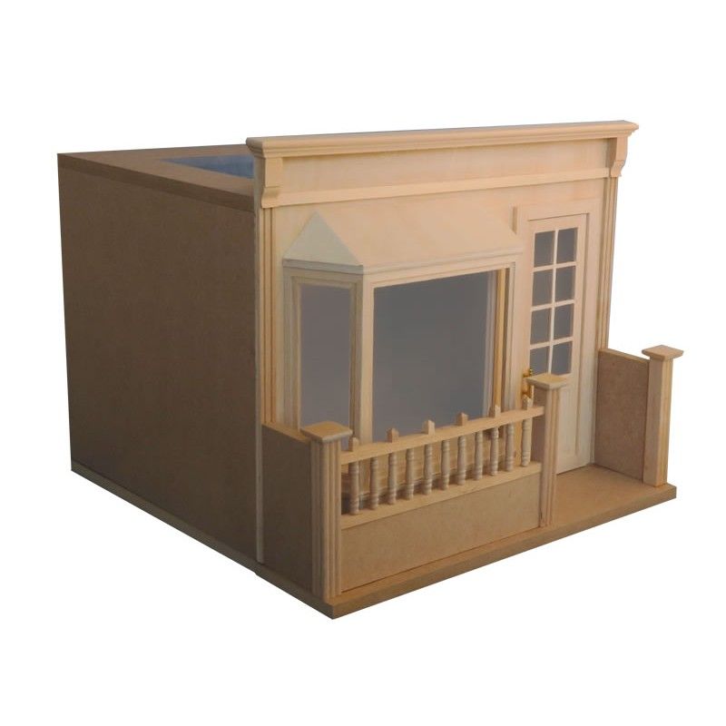 Dollhouse Store Front Bay Window Room Box KIT 1:12 Scale Miniature Bakery Florist Pub - Miniature Crush