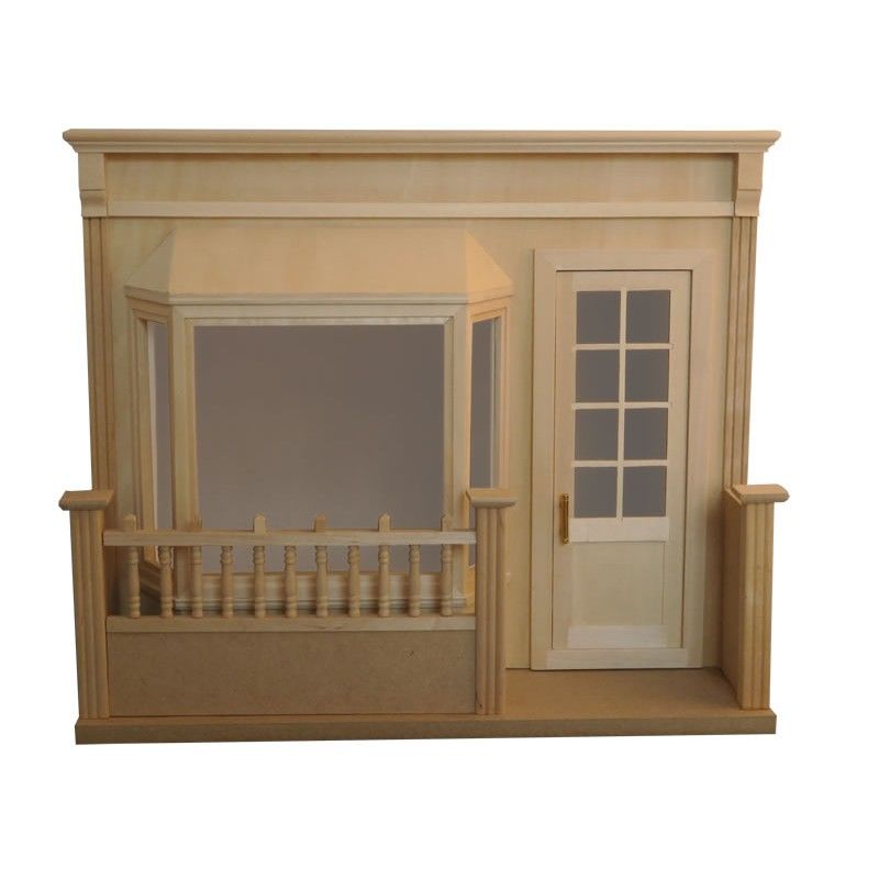 Dollhouse Store Front Bay Window Room Box KIT 1:12 Scale Miniature Bakery Florist Pub - Miniature Crush