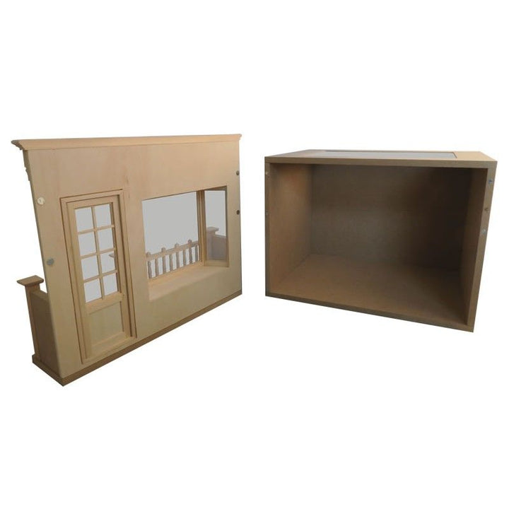 Dollhouse Store Front Bay Window Room Box KIT 1:12 Scale Miniature Bakery Florist Pub - Miniature Crush