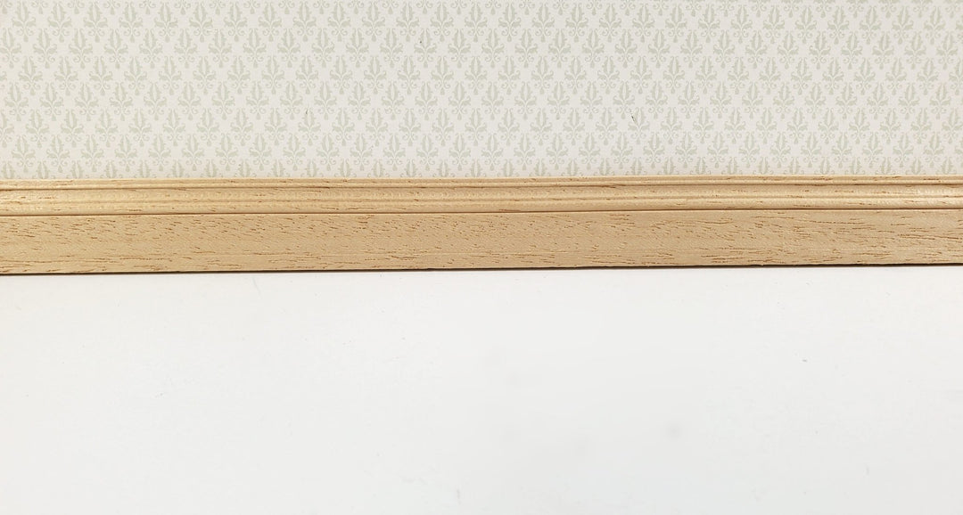 Dollhouse Tall Baseboard Trim Molding 3/4" x 18" long 1:12 Scale Skirting BM023 - Miniature Crush