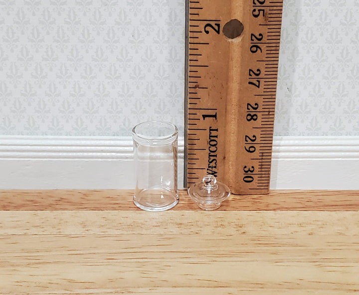 Dollhouse Tall Candy Jar Empty Glass with Lid Philip Grenyer 1:12 Scale Miniature - Miniature Crush