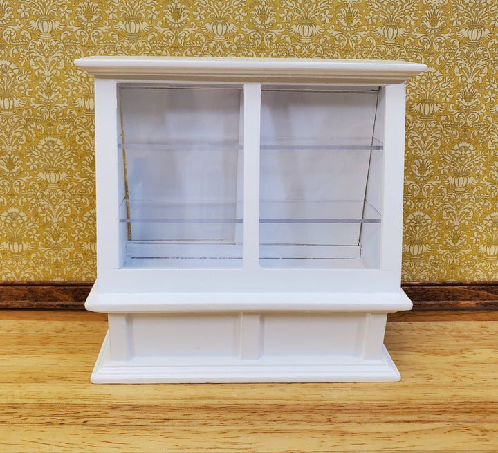 Dollhouse Tall Display Counter Cabinet for Bakery or Shop White 1:12 Scale Miniature Furniture - Miniature Crush